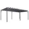 Image de Pergola Lames Orientables 3x6 M Gris Anthracite
