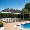 Image de IDMARKET Pergola lames orientables 3x6 M gris anthracite