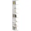 Image de Etagère Murale Suspendue Double Position Chiara 8 Étagères Blanc 190 Cm