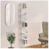 Image de IDMARKET Etagère murale suspendue double position CHIARA 8 étagères blanc 190 cm