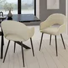 Image de IDMARKET Lot de 2 chaises de salle à manger CLARA en velours beige