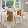 Image de IDMARKET Lot de 6 chaises de salle à manger NOE en tissu beige