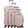 Image de Set de 4 Valises CARPATES-M 75 cm 4 Roues - rose - HERO