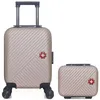 Image de Lot de 2 - Valise cabine XXS et vanity SPIEZ - ROSE - SWISS KOPPER
