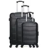 Image de SET DE 3 ABS ELBE-A 70 cm 4 Roues - noir - WAVE PARIS