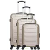 Image de SET DE 3 ABS ELBE-A 70 cm 4 Roues - beige - WAVE PARIS