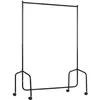 Image de Portant à vêtements - HOMCOM - avec roulettes tringle solide charge 140 kg vestiaire - acier - 150x60x170cm - noir