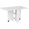 Image de Homcom table de cuisine salle a manger pliable amovible tres pratique en panneaux de particules