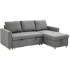 Image de Canapé D'angle 3 Places Convertible Avec Coffre Tissu
