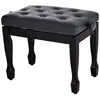 Image de Homcom banquette piano tabouret siege hauteur reglable noir bois revêtement synthétique