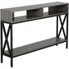 Image de Table De Console Table D'entrée Industriel 120 X 23,5 X 75 Cm Bois
