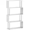 Image de Etagère Bibliothèque De Rangement 4 Niveaux Blanc