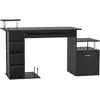 Image de Bureau pour ordinateur table meuble pc informatique en mdf noir