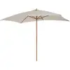 Image de Parasol Droit Rectangulaire Crème