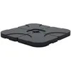 Image de Outsunny - lot de 4 poids de lestage - Plastique - 50x50x7.5cm - Noir