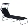 Image de Bain De Soleil Pliable Avec Ombrelle Sunzweet