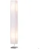 Image de Lampadaire - HOMCOM - lampe sur pied de salon style moderne avec interrupteur chambre décoration - métal - 120 cm - blanc