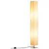 Image de Lampe lampadaire colonne sur pied moderne lumière tamisée 40 w 14l x 14l x 120h cm inox blanc
