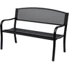 Image de Banc 3 Places De Jardin Style Contemporain Noir