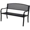 Image de Outsunny - banc de jardin - Métal - 127x60x87cm - Noir