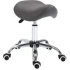 Image de Tabouret De Massage Tabouret Selle Ergonomique Gris Chromé