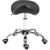 Image de Tabouret De Massage Tabouret Selle Ergonomique Noir Chromé