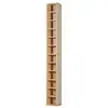 Image de Étagère colonne armoire de rangement cd 12 compartiments 21l x 20l x 175h cm capacité max. 204 cd coloris hêtre