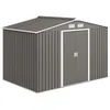 Image de Abri de jardin - Outsunny - 54m² - kit de fondation porte coulissante verrouillables 4 aérations - 277x195x192cm - gris