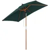 Image de Outsunny - parasol - Bois - 200x150x235cm - Vert