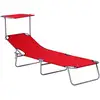 Image de Bain De Soleil Pliable Avec Ombrelle Sunzweet