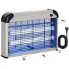 Image de Lampe anti-moustique - Outsunny - tueur dinsectes électrique UV 20 W tue-mouche intérieur extérieur surface 60 m² - gris foncé