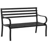 Image de Outsunny - banc - Métal - 127x58x82cm - Noir