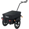 Image de Remorque vélo - HOMCOM - remorque de transport pour vélo barre attelage universelle - acier - 144x59x80cm - noir