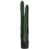 Image de Cactus artificiel - Outsunny - plante artificielle grande taille réalisme décoration - plastique - Ø 17x98cm - vert