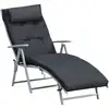 Image de Transat Pliable Inclinable 7 Positions Matelas Inclus