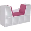 Image de Bibliothèque Banc 2 En 1 - 6 Casiers Coussins Inclus