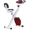 Image de Vélo dappartement - HOMCOM - pliable magnétique cardio-training 8 niveaux résistance roulettes - acier - rouge