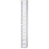 Image de Lot de 2 étagères colonnes armoire de rangement cd 6 + 6 compartiments blanc dim. 21l x 22,5l x 88,5h cm