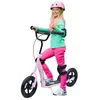 Image de Trottinette enfant - HOMCOM - patinette pneus 30 cm hauteur guidon réglable frein béquille - acier - dès 5 ans - rose