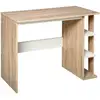 Image de Bureau Informatique Multimédia 3 Étagères Bicolore Chêne Clair Blanc