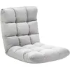 Image de Fauteuil convertible - HOMCOM - fauteuil paresseux inclinaison dossier 90°-180° flanelle - polyester - gris clair