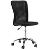 Image de Chaise de bureau - Vinsetto - ergonomique réglable piètement chromé pivotant 360° confort - maille - noir