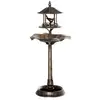 Image de Bain d'oiseaux abreuvoir pour oiseaux jardinière 3 en 1 dim. Ø 50 x 113h cm polypropylène bronze antique