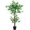 Image de Plante artificielle - arbre artificiel - Outsunny - ficus hauteur 12 m tronc branches liane lichen réalisme - plastique - 12 m