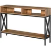 Image de Table De Console Table D'entrée Industriel 120 X 23,5 X 75 Cm Bois