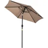 Image de Parasol Hexagonal Inclinable Métal Polyester Haute Densité