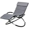 Image de Outsunny - transat design - Métal - 145x74x86cm - Gris