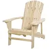Image de Fauteuil de jardin adirondack dim. 78l x 89p x 88h cm bois massif sapin naturel