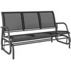 Image de Outsunny - banc de jardin - Acier - 147x70x85cm - Noir