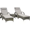 Image de Lot De 2 Bains De Soleil Inclinable